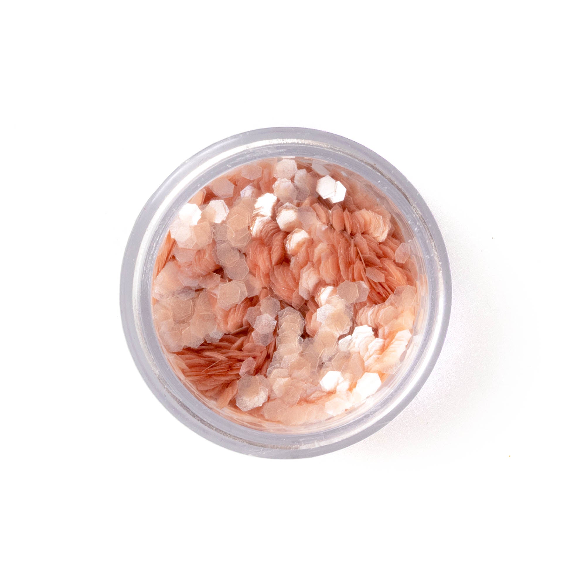 Rose glitter chunky above
