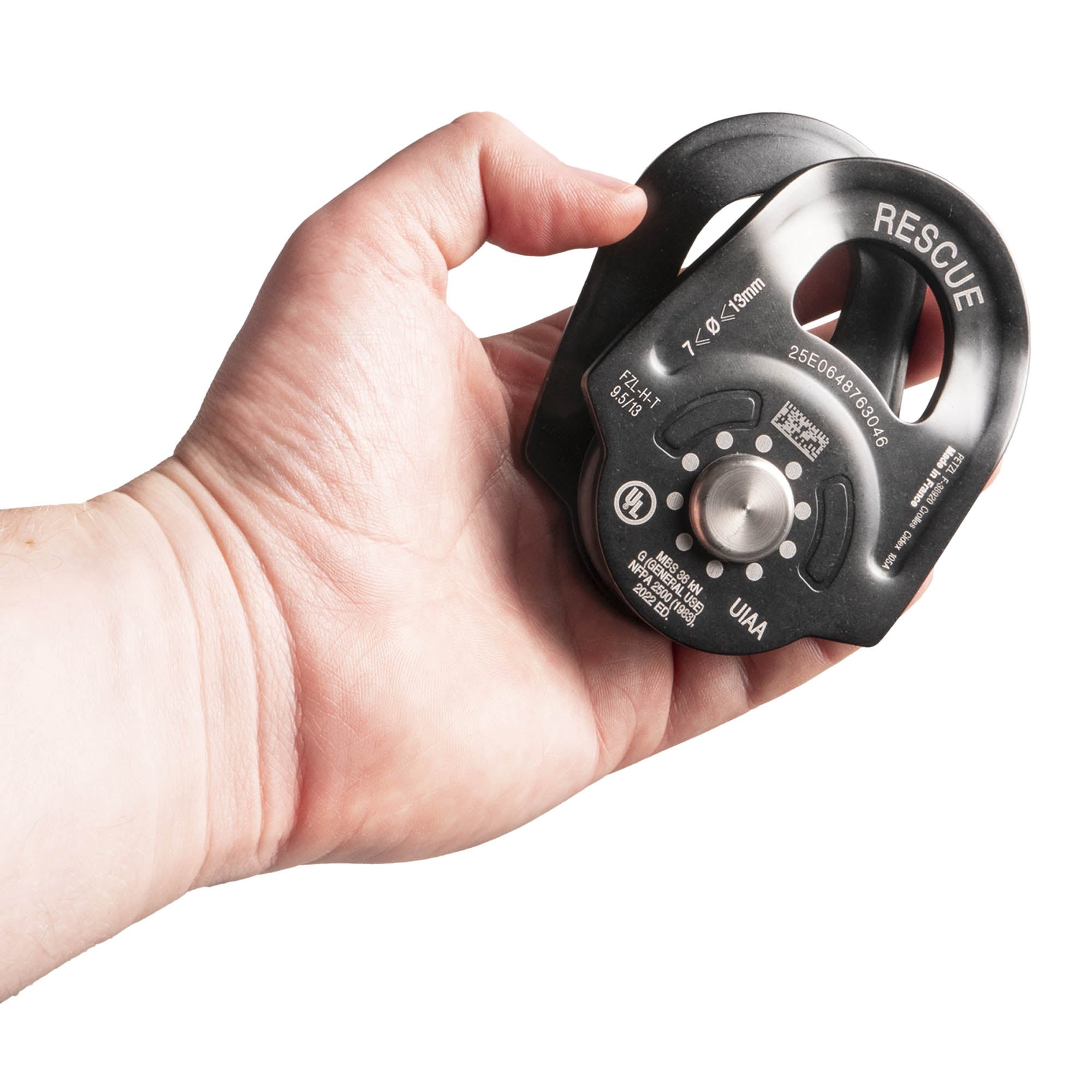 Petzl rescue pulley rescue in hand