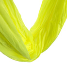 Prodigy Aerial sling with O rings and bag close up neon yellow