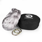 silver sling with o-rings resting on hammock bag