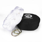 white sling with o-rings resting on hammock bag