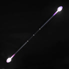 Led glow staff on black background