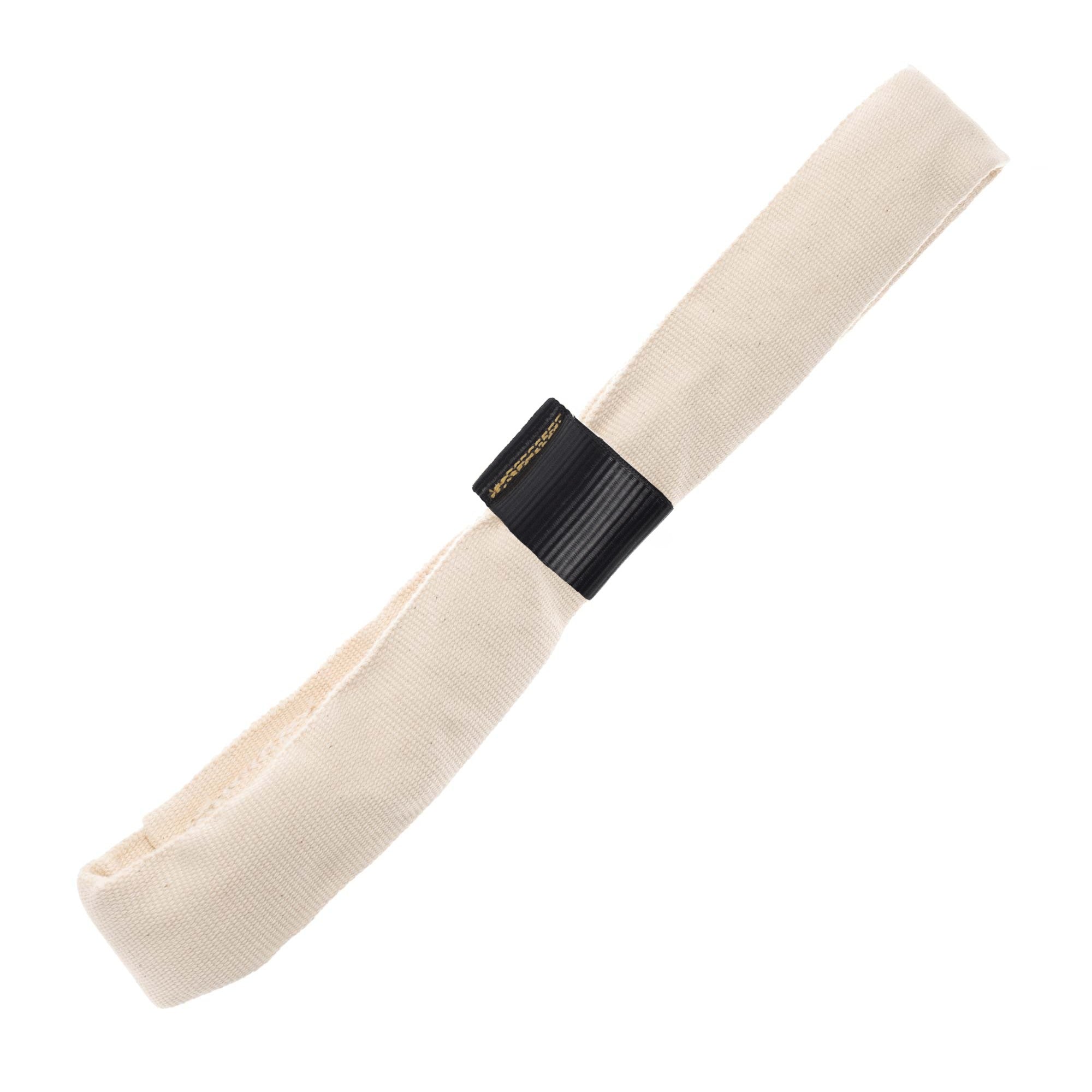 white hand loop with black keeper