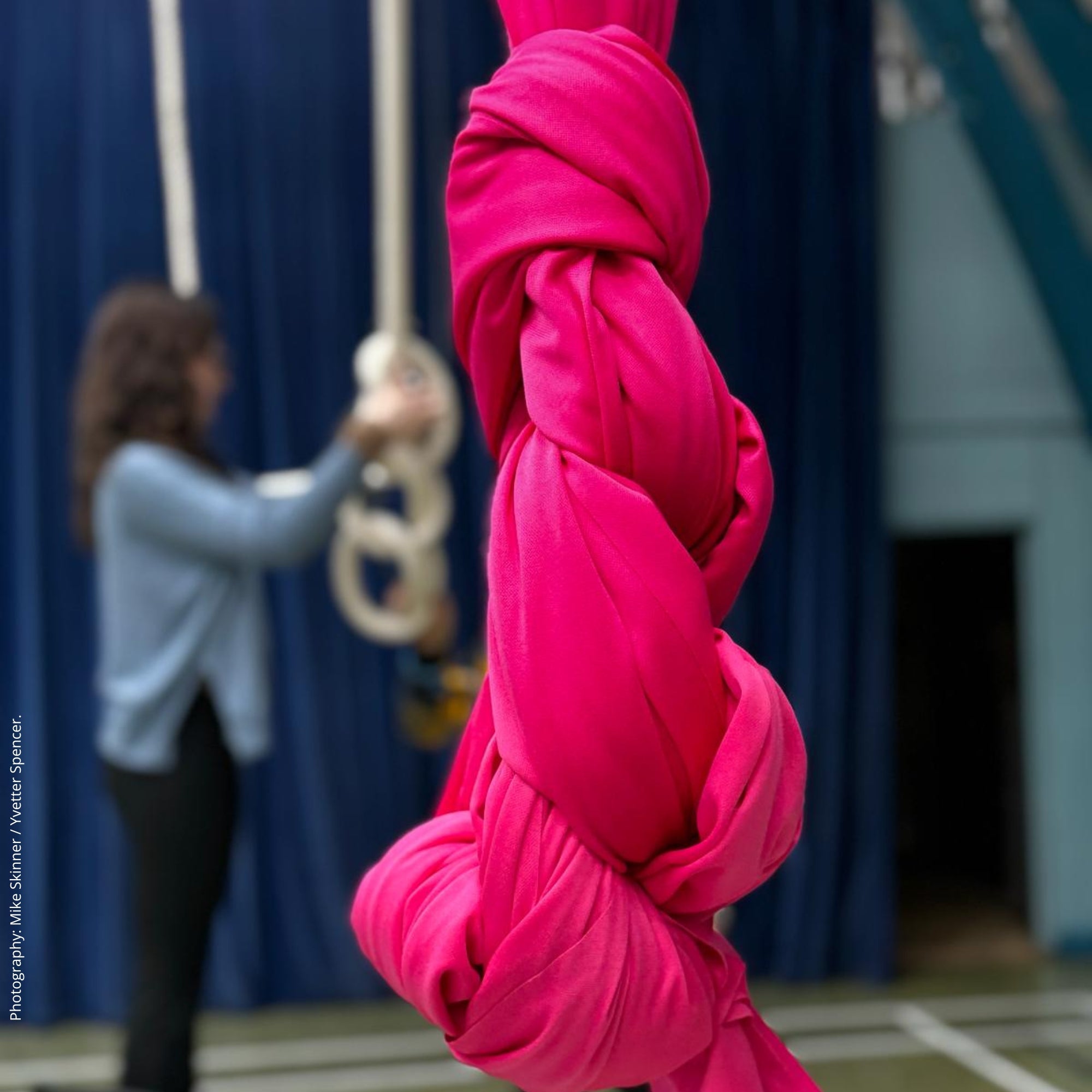 Pink Firetoys youth silk knotted