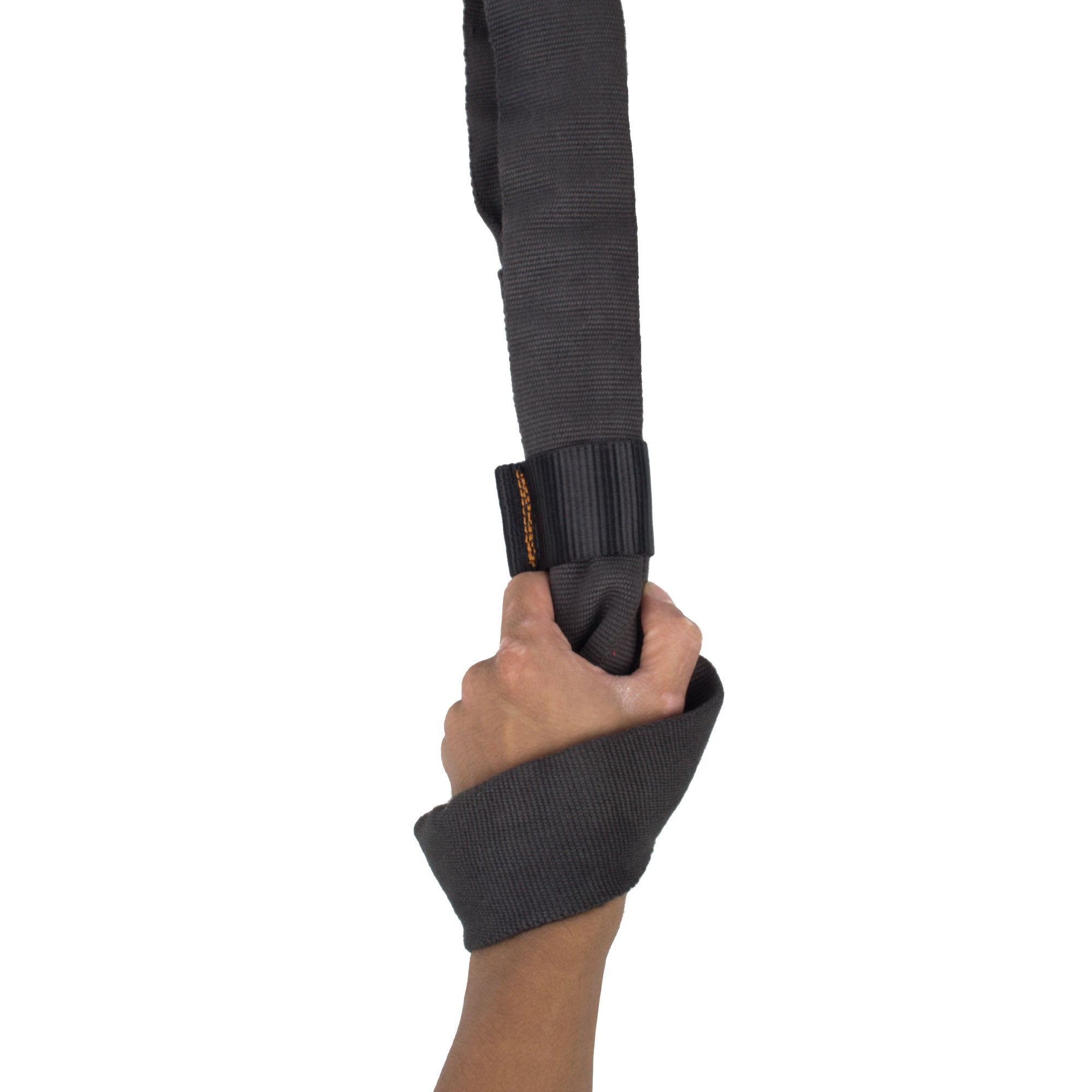 hand holding black loop