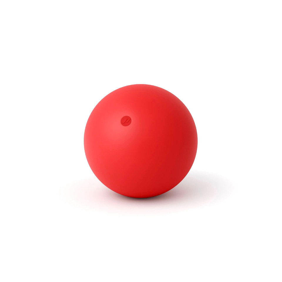 MMX 67mm juggling ball red, with white background