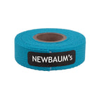 Roll of teal tape with a Newbaum's label on a white background
