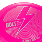 Close up pink BOLT frisbee