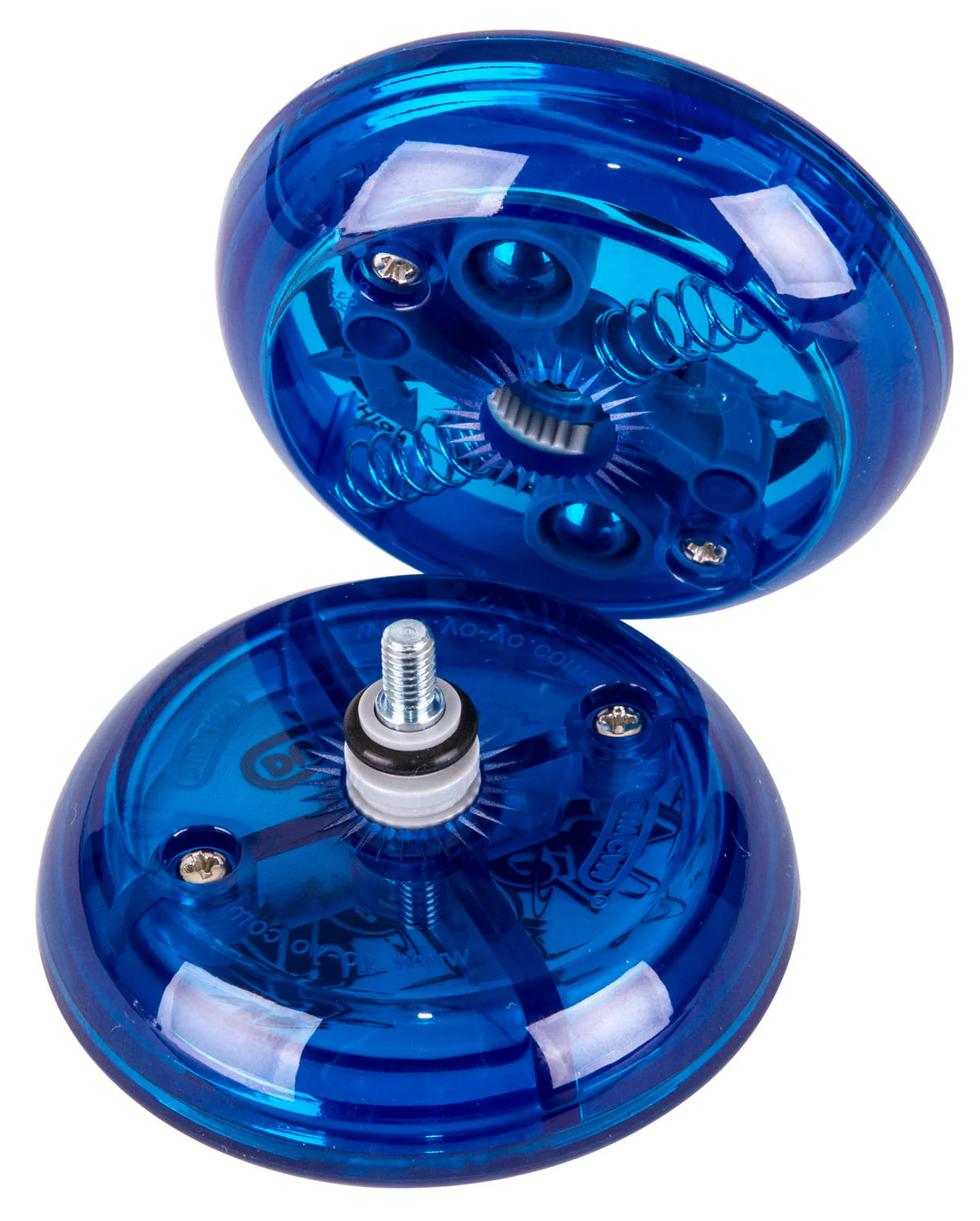 Opened up blue duncan yoyo
