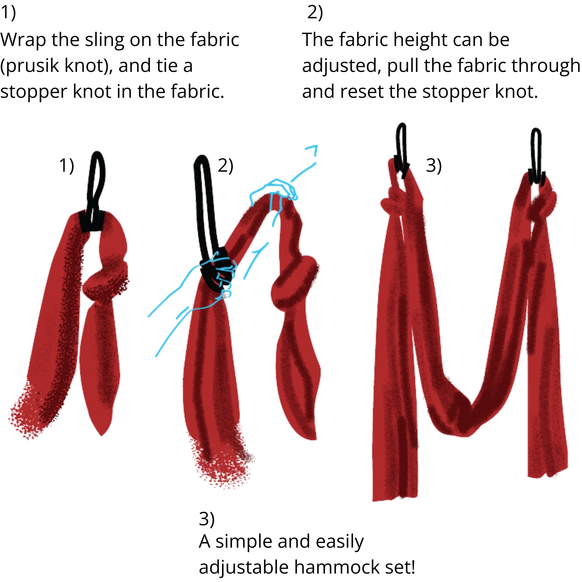 prusik on hammock rigging info