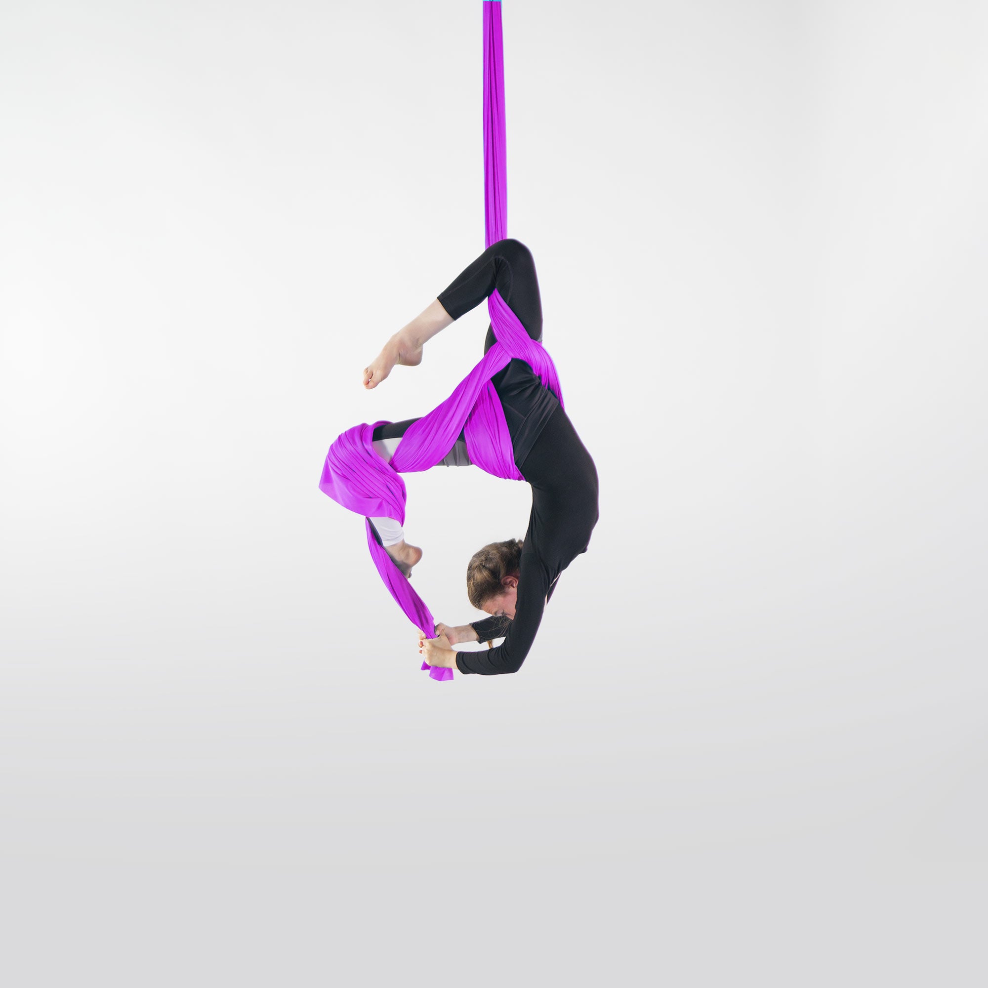 Purple Firetoys youth silk action shot