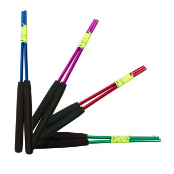 Coloured metal diabolo hand sticks