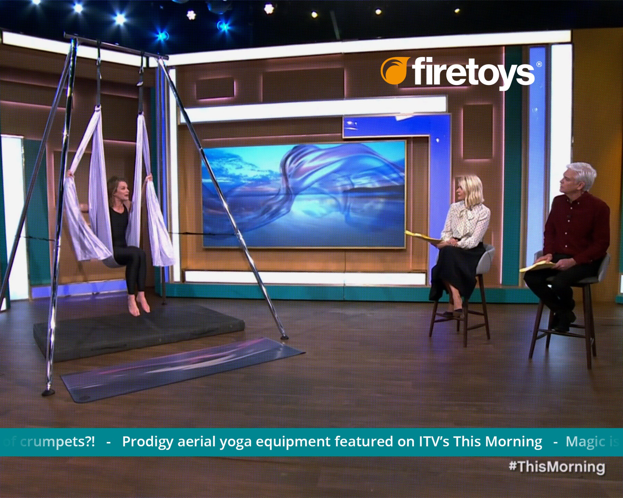 The Prodigy Aerial Yoga Rig as featured on ITV's This Morning