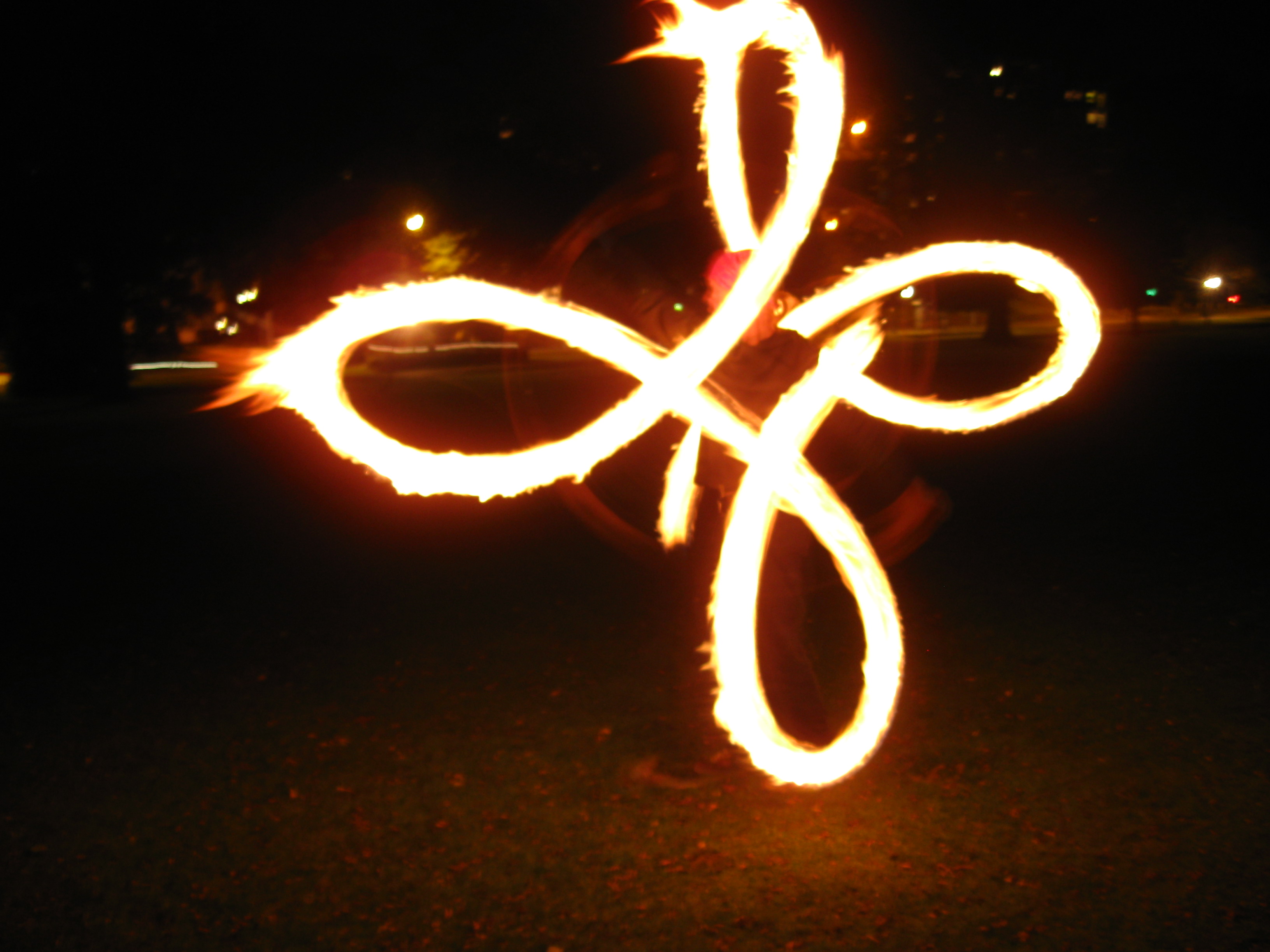 Fire spinning